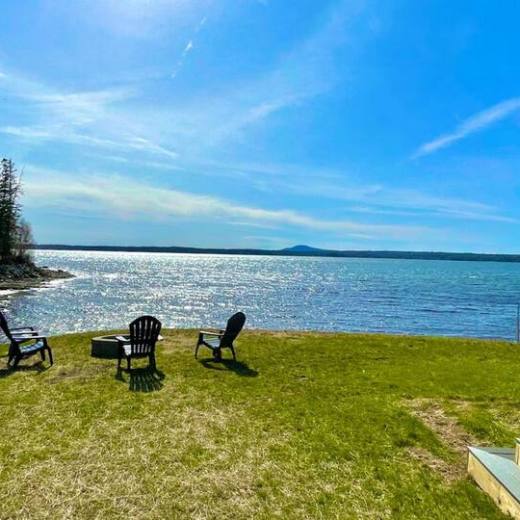 a bench overlooking a body of water