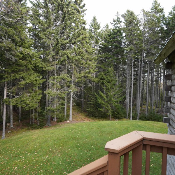 a wooden bench sitting in front of a house
